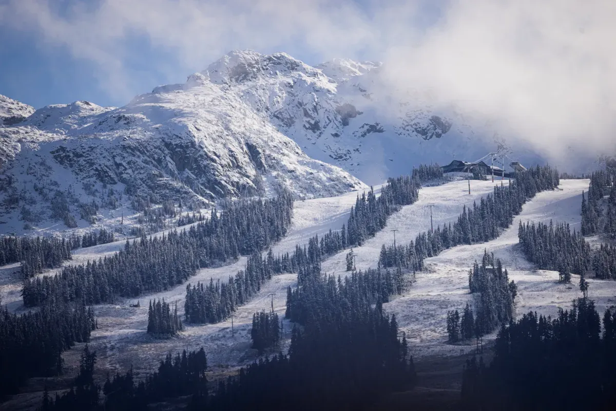 Whistler Blackcomb mountain in British  Columbia Canada