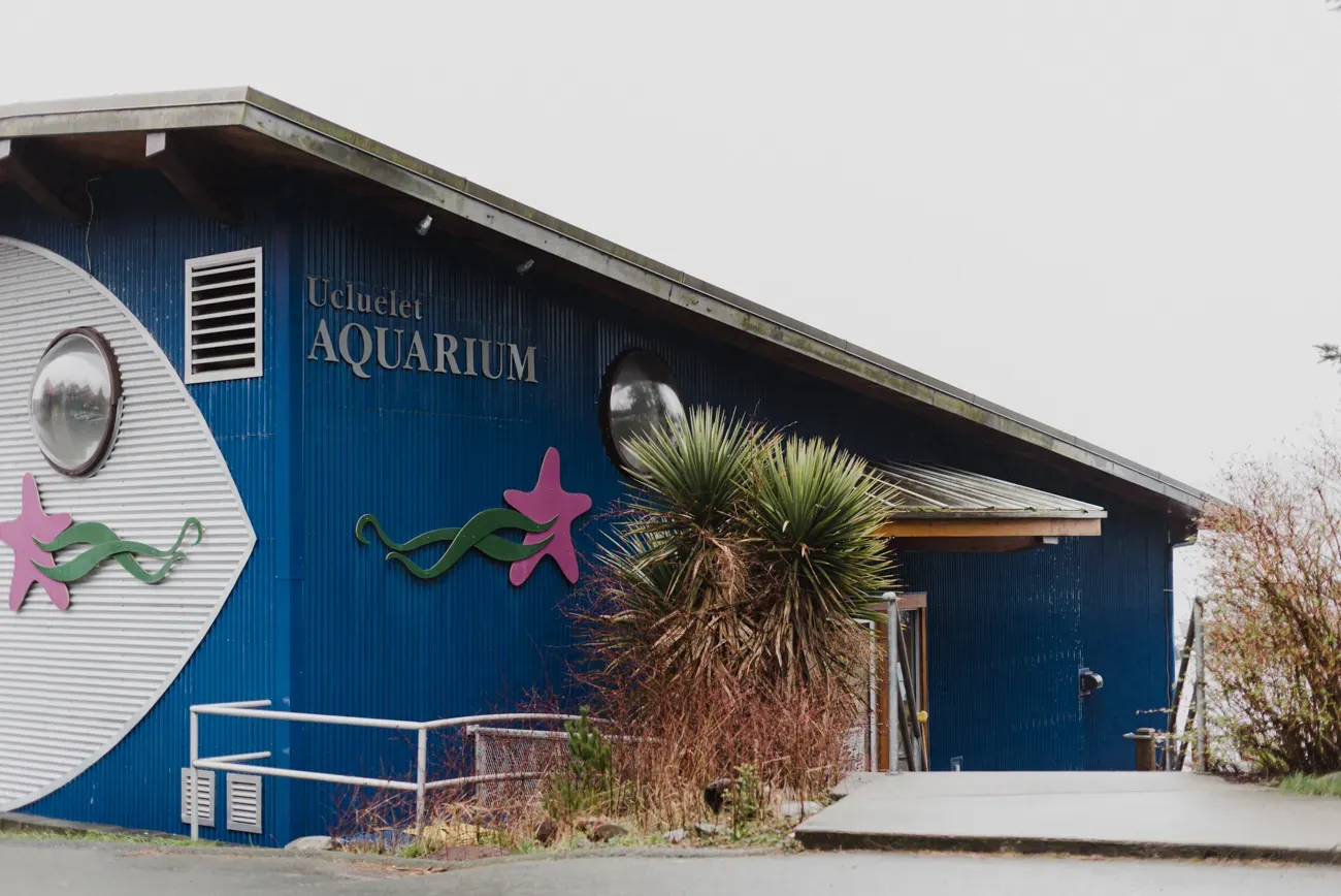Exterior of the Ucluelet Aquarium building