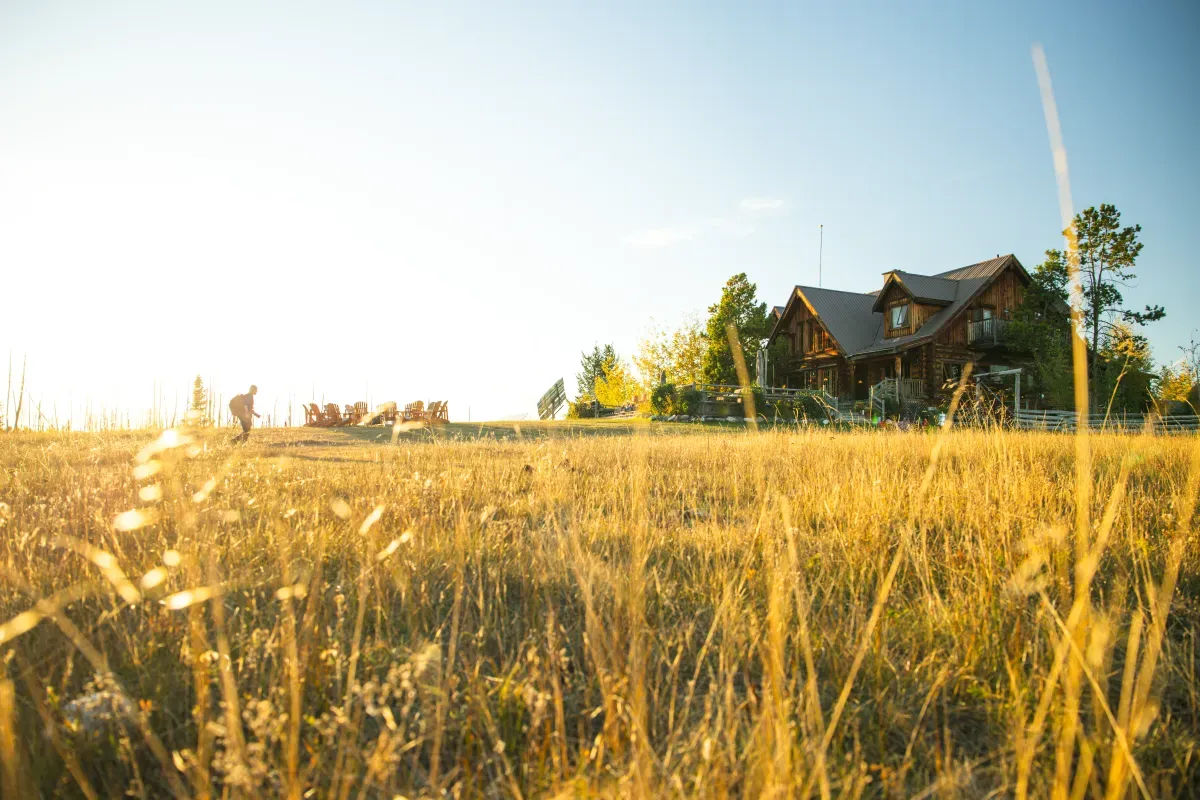 Siwash Lake Wilderness Resort and Ranch in the BC Interior with alpine meadows